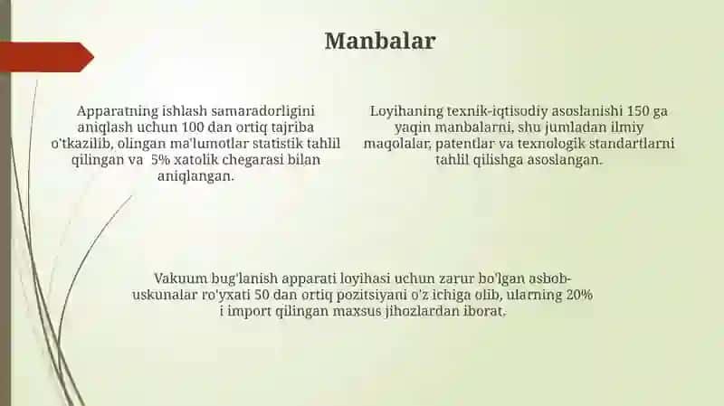 Vakum Bug'latish Apparati Loyihasi 4