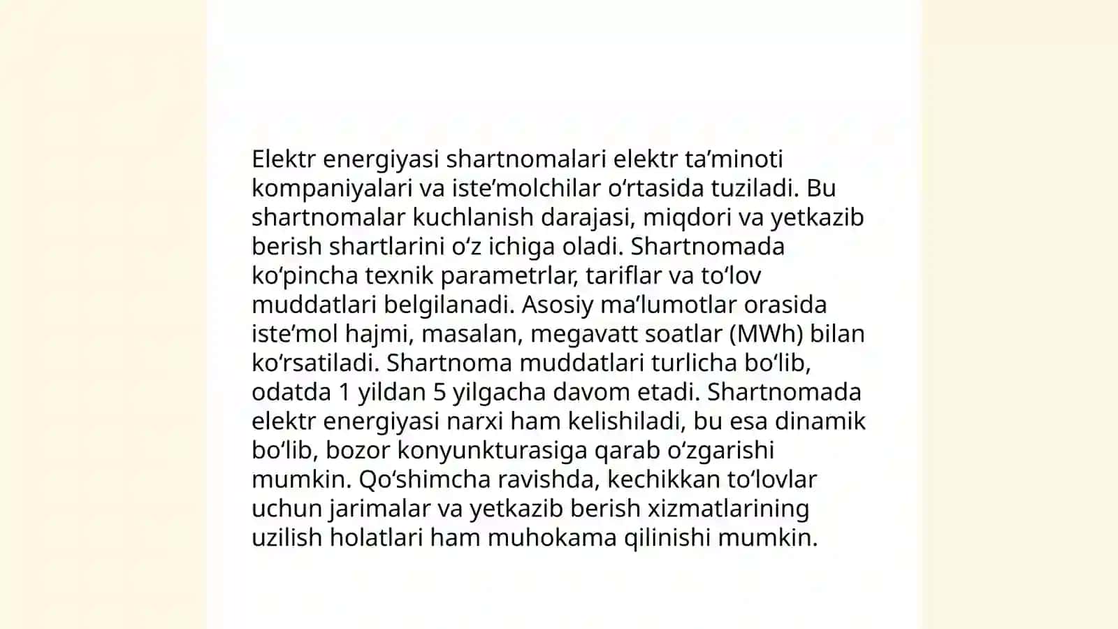 Energiya ta'minoti shartnomasi 4