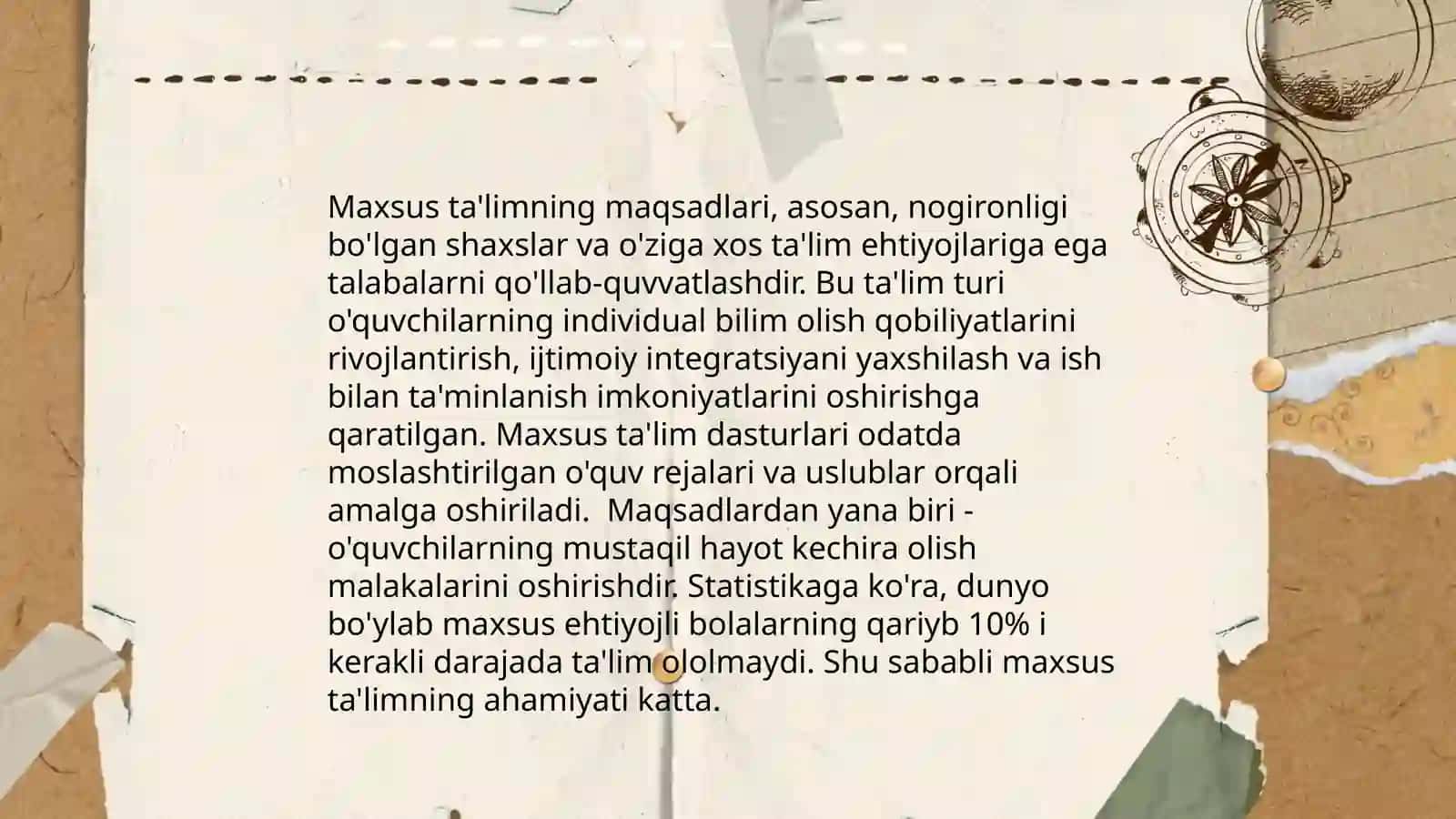 Maxsus pedagogikaning maqsad va vazifalari 4