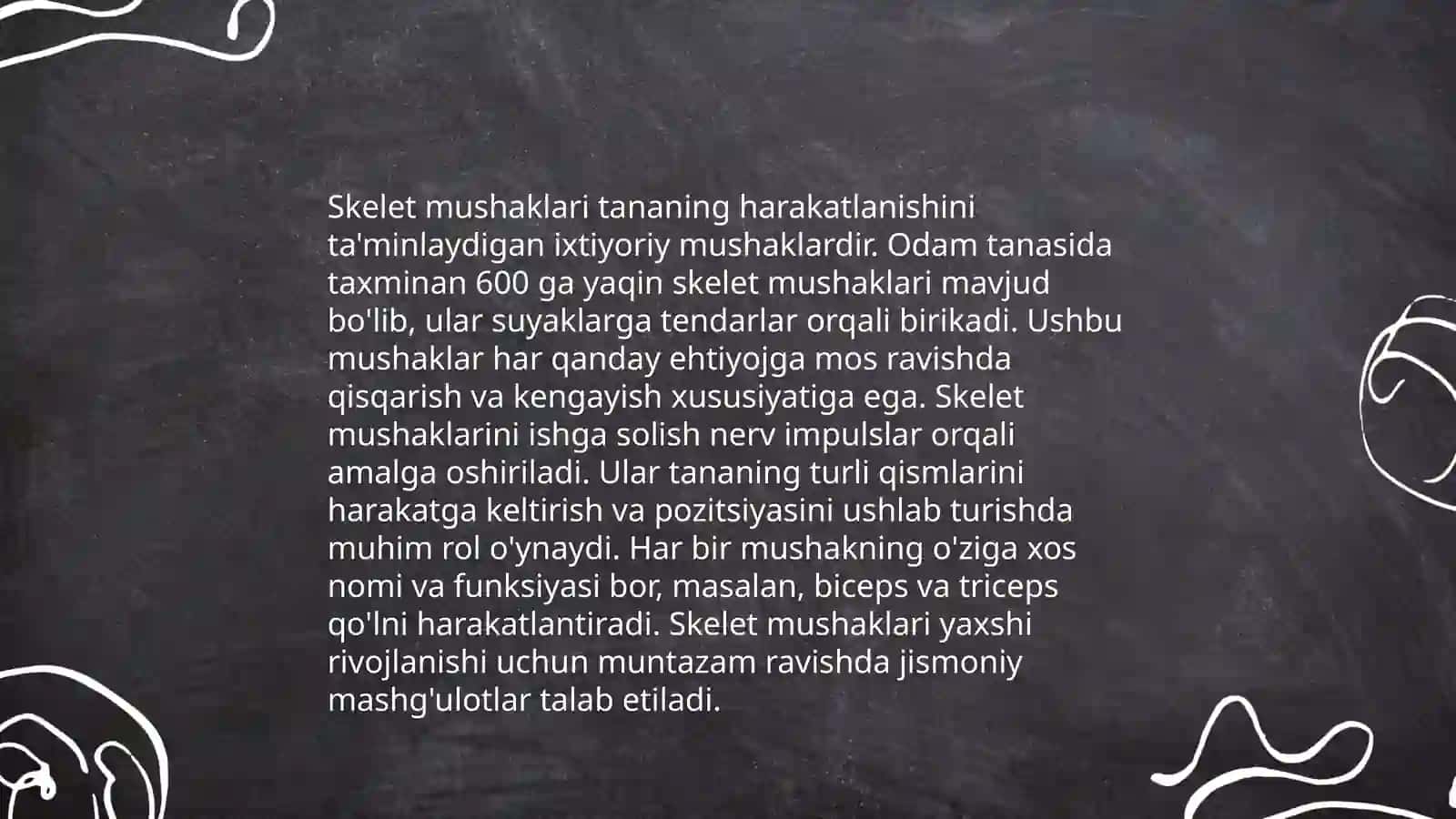 Mushak tog'risida umumiy ma'lumot 4
