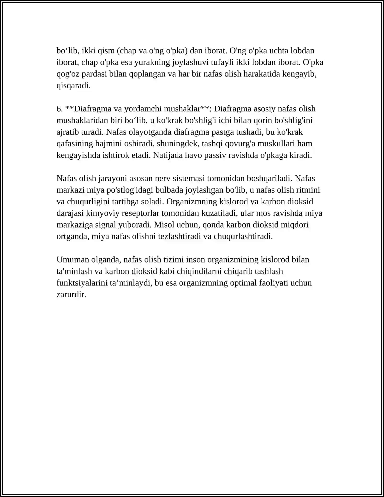 NAFAS OLISH TIZIMI 4