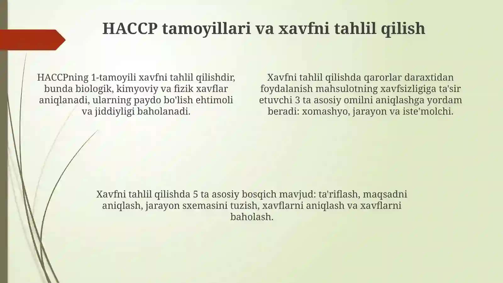 HACCP: Ta'rifi va maqsadi 4