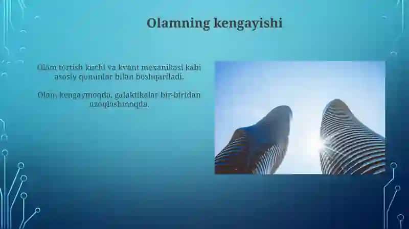 Olamning hozirgi zamon fizik tasavvuri 4