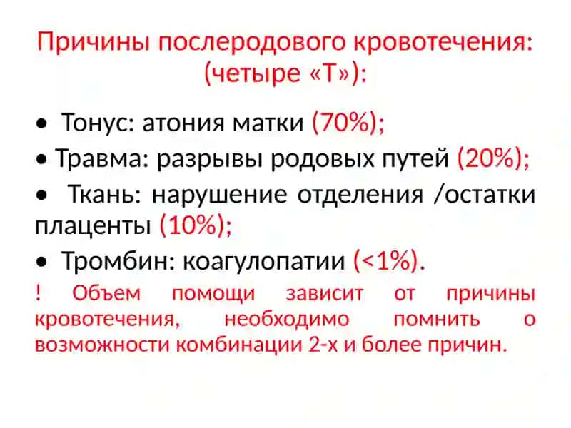 Послеродовое кровотечение 4