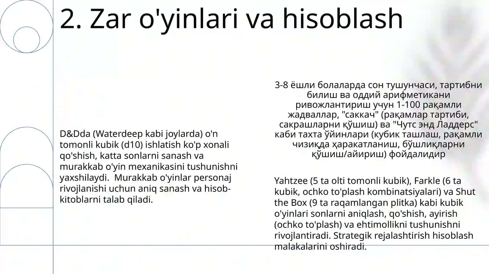 Kartalar o'yini va Matematika 4