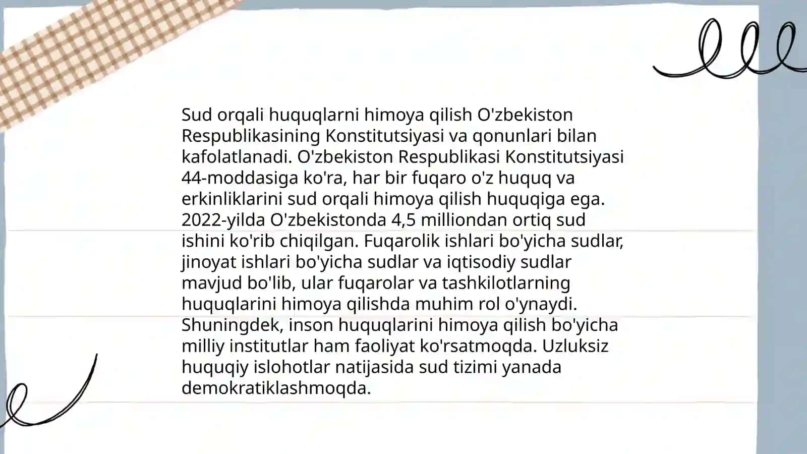 Huquqini amalga oshirish 4