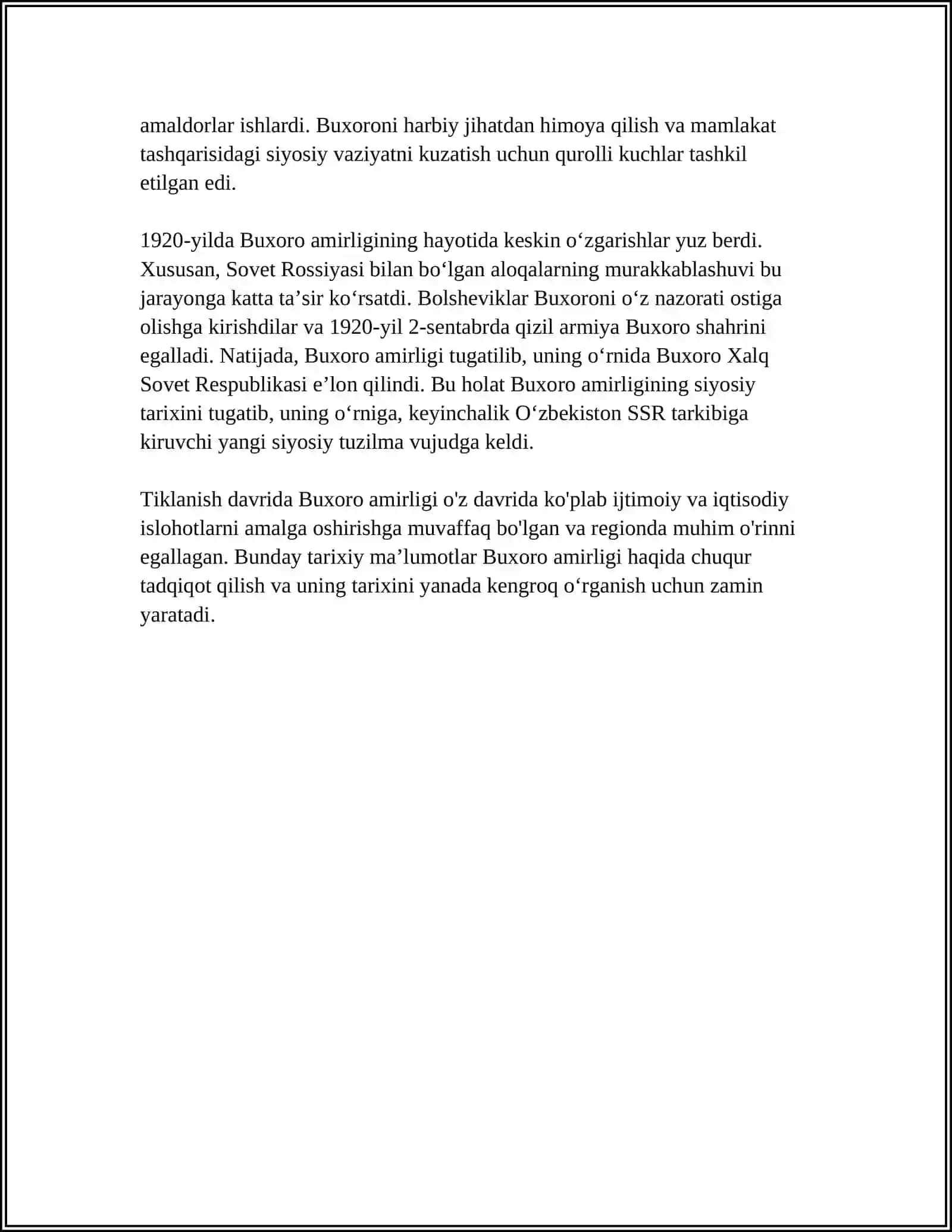 BUHORA AMIRLIGINING TASHKIL TOPISHI VA SIYOSIY TARIHI 4