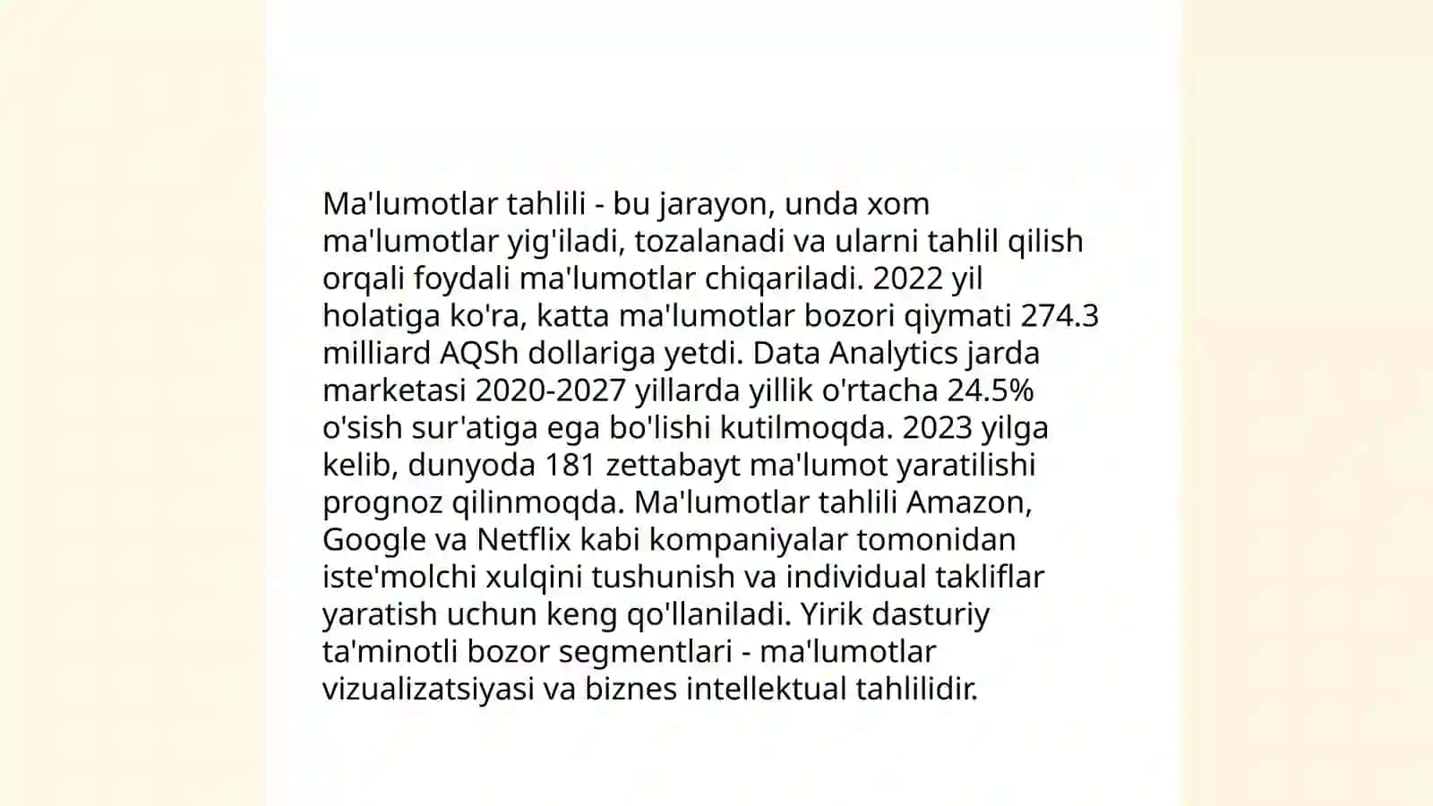 Sun'iy intellekt (AI) asoslari 4