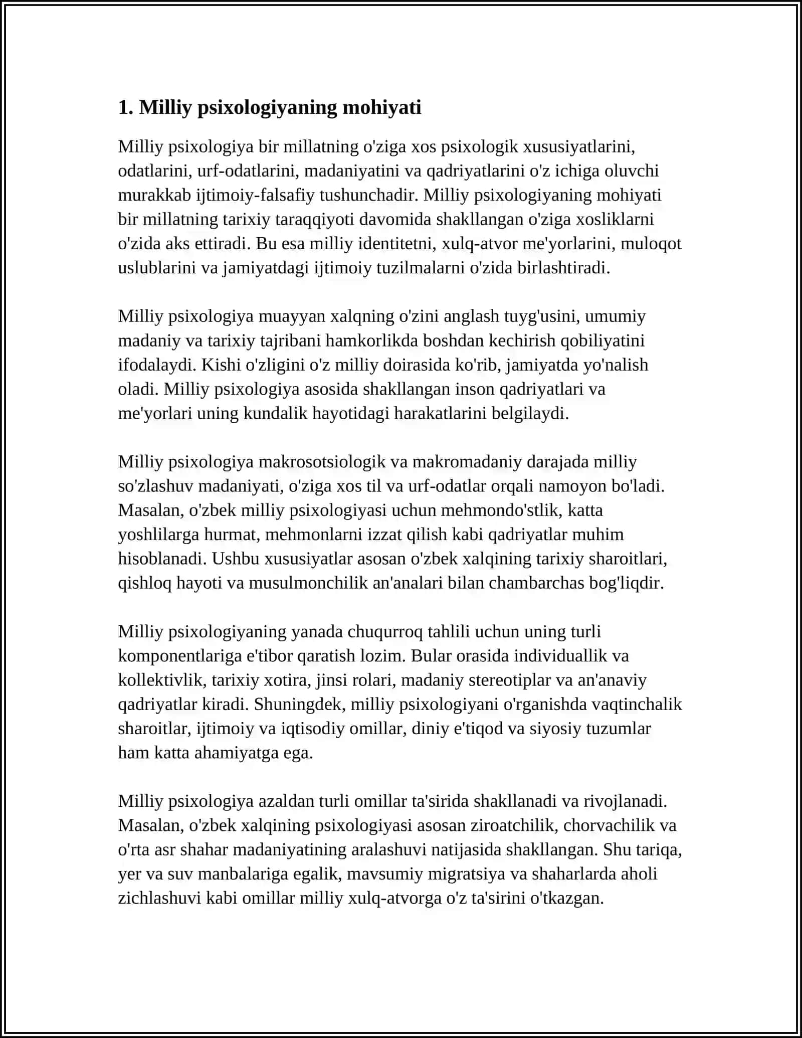 MILLIY VA SNIFIY PSIXOLOGIYA 4