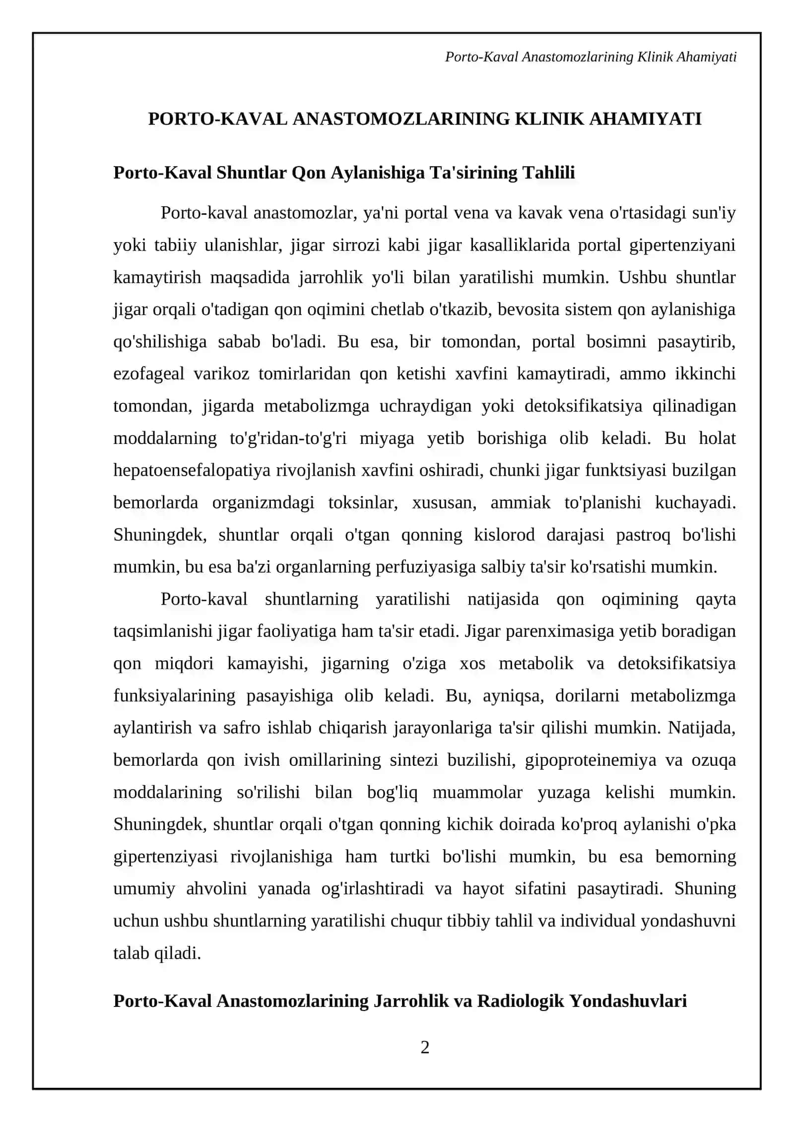Porto kaval, kava kaval anastomozlar 4