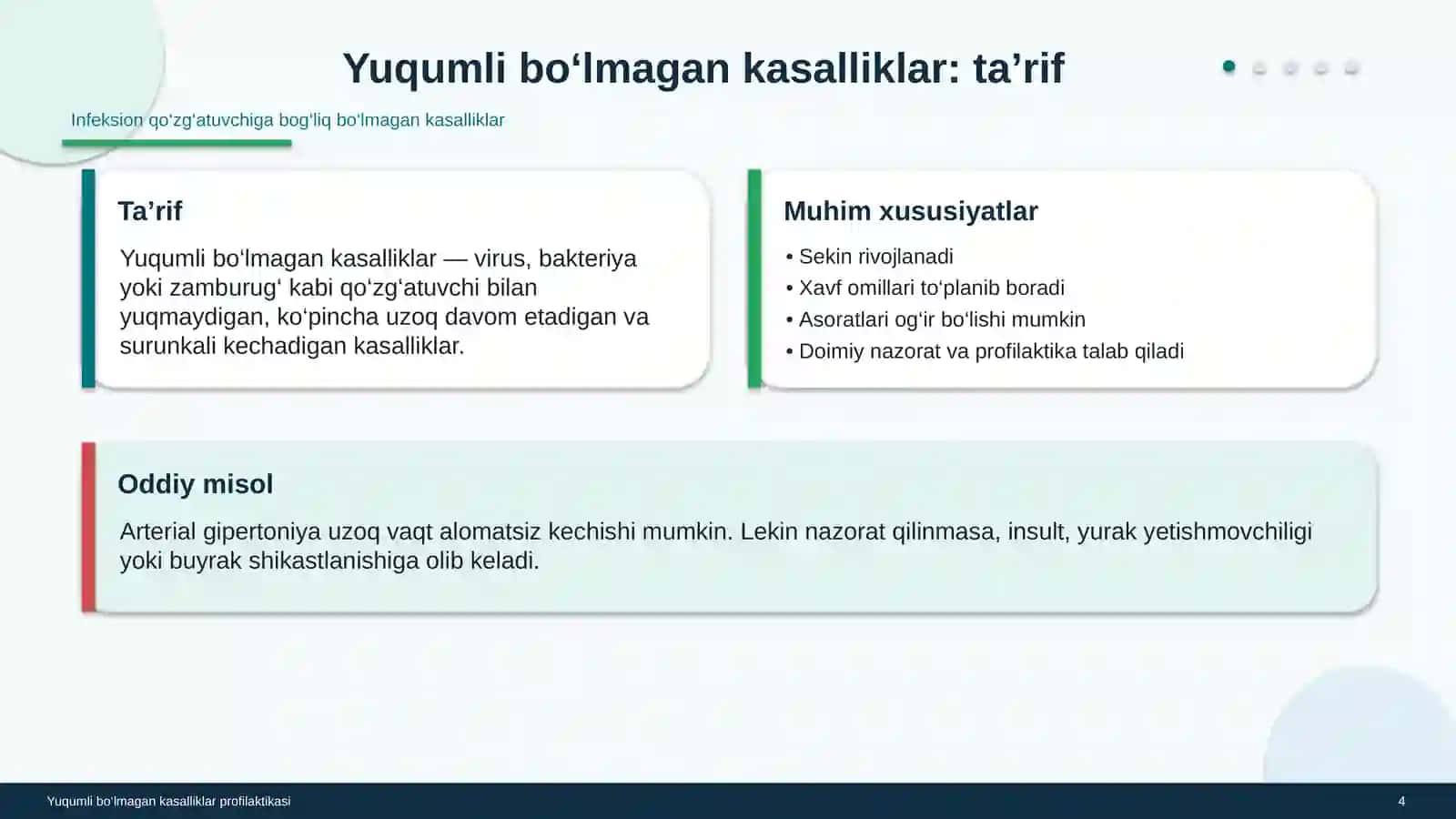 Yuqumli bo‘lmagan kasalliklar profilaktikasi 4