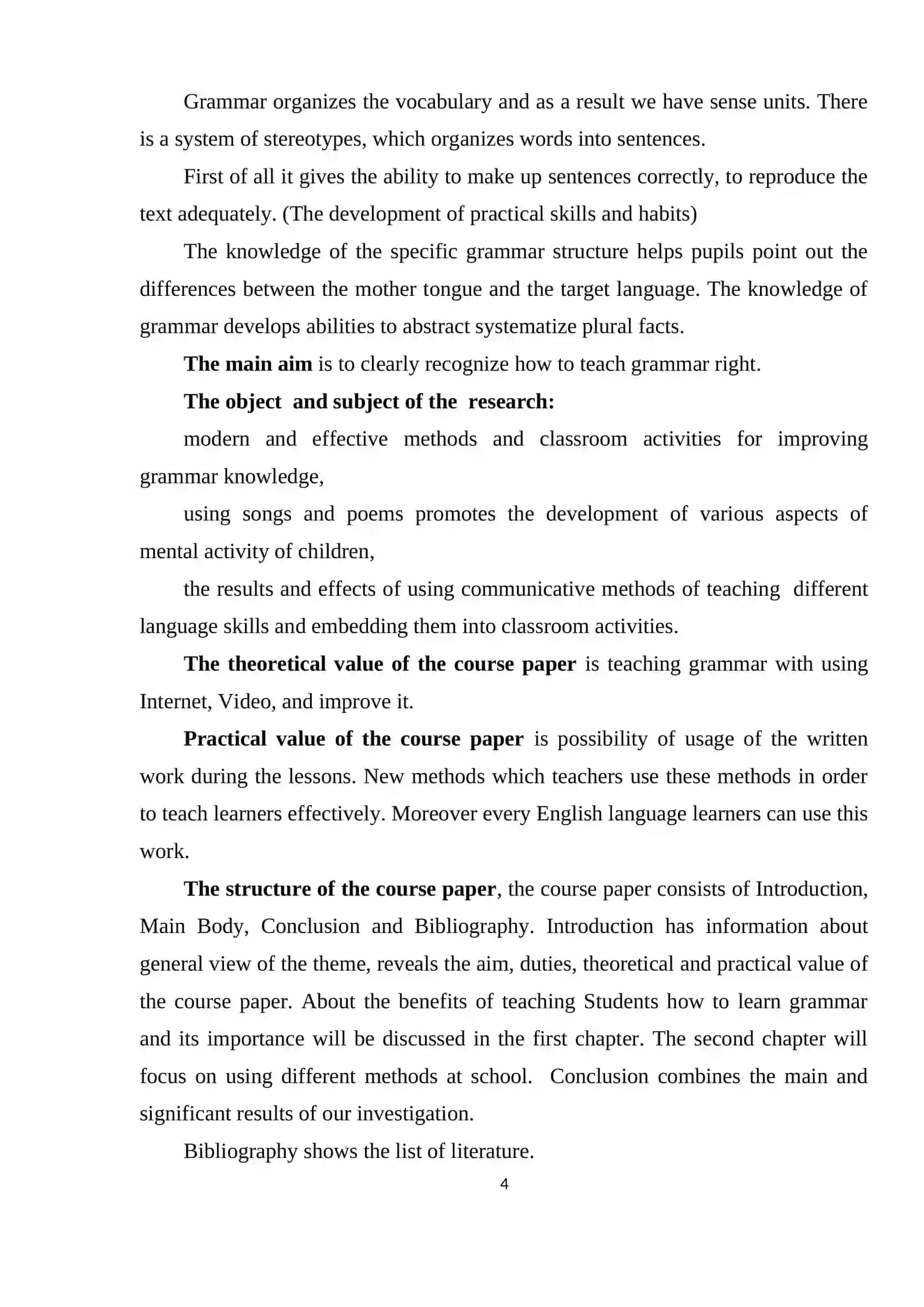 METHODS AND EXERCISES USED IN TEACHING GRAMMAR 4