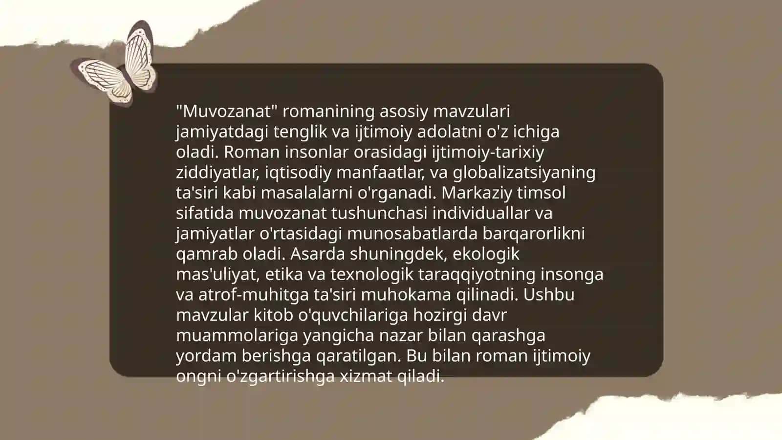 Ulugʻbek Hamdamning "Muvozanat"," Sabo va Samandar" romanlari 4