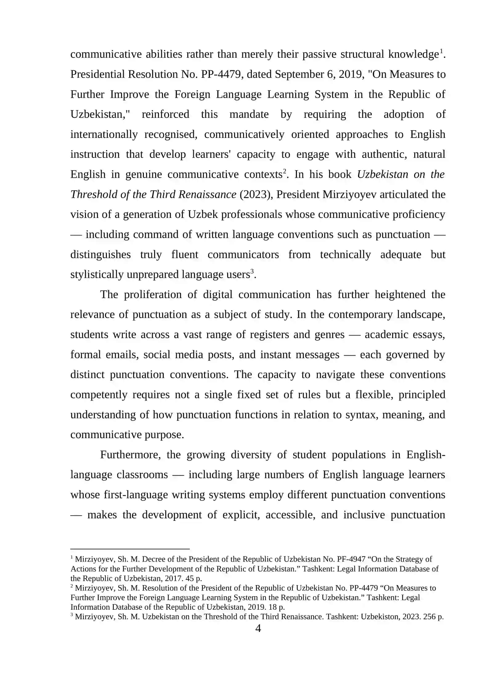 COURSE PAPER ON TEACHING PUNCTUATION RULES 4