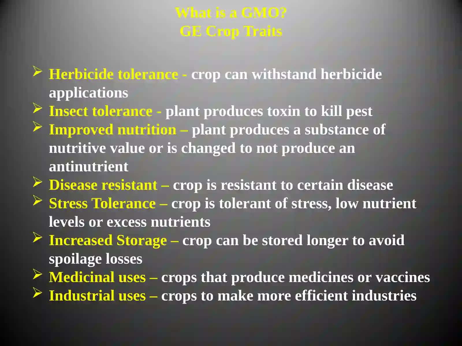 What is a GMO? 4