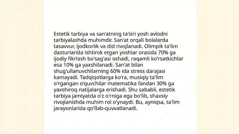 Axloqiy va estetik tarbiya 4
