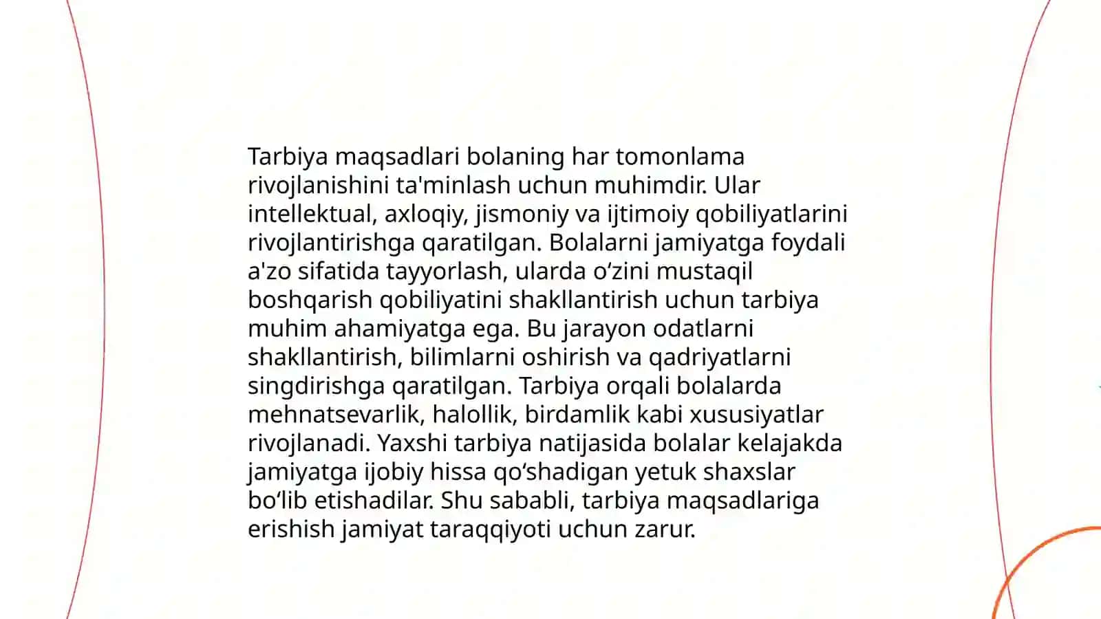 Tarbiya metodlarning maqsadi vazifalari va turkumlanishi 4