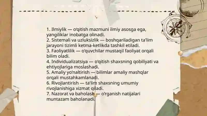 Didaktika ta'lim nazariyasi 4