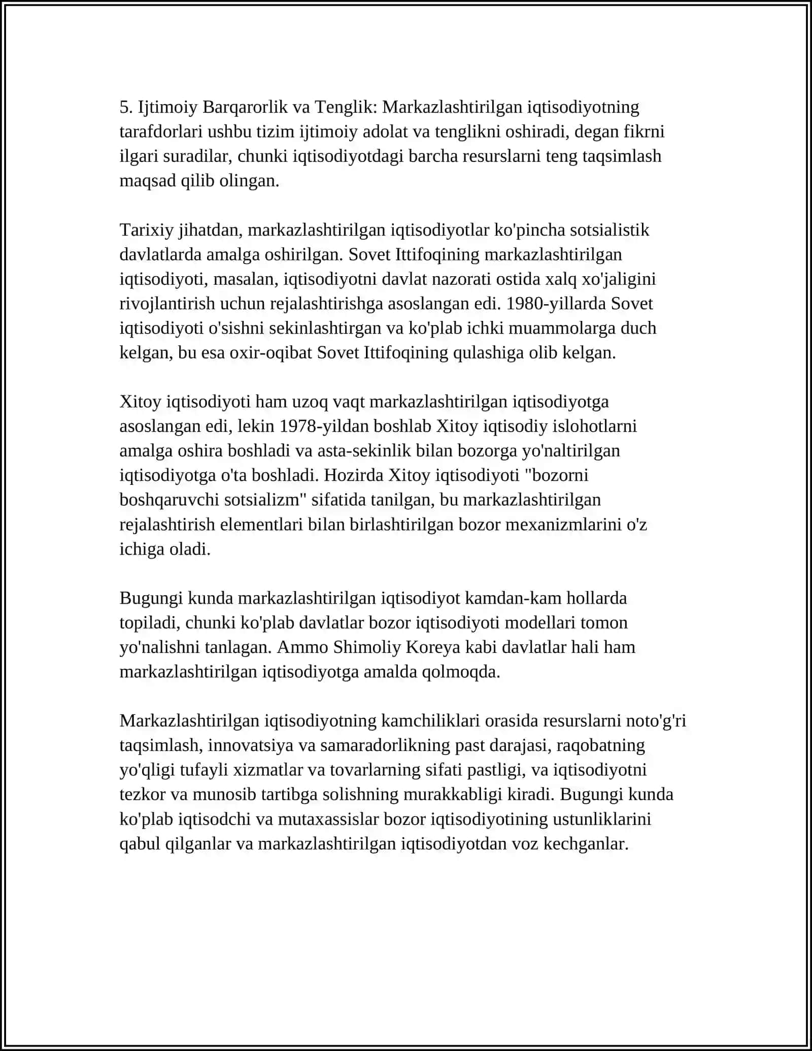 G'ARBIY YEVROPADAGI IQTISODIY G'OYALAR 4