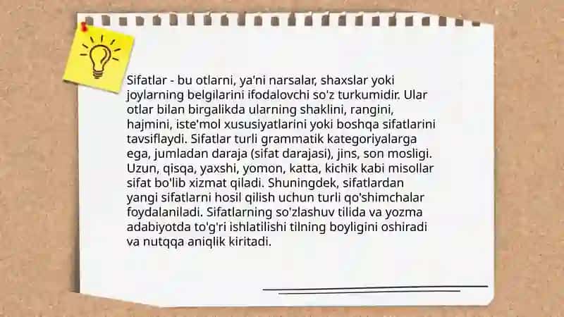 Morfologiya.Soʻz turkumlari 4