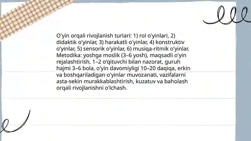 Maktabgacha yoshdagi bolalar faoliyati va ularni tashkil qilish 4
