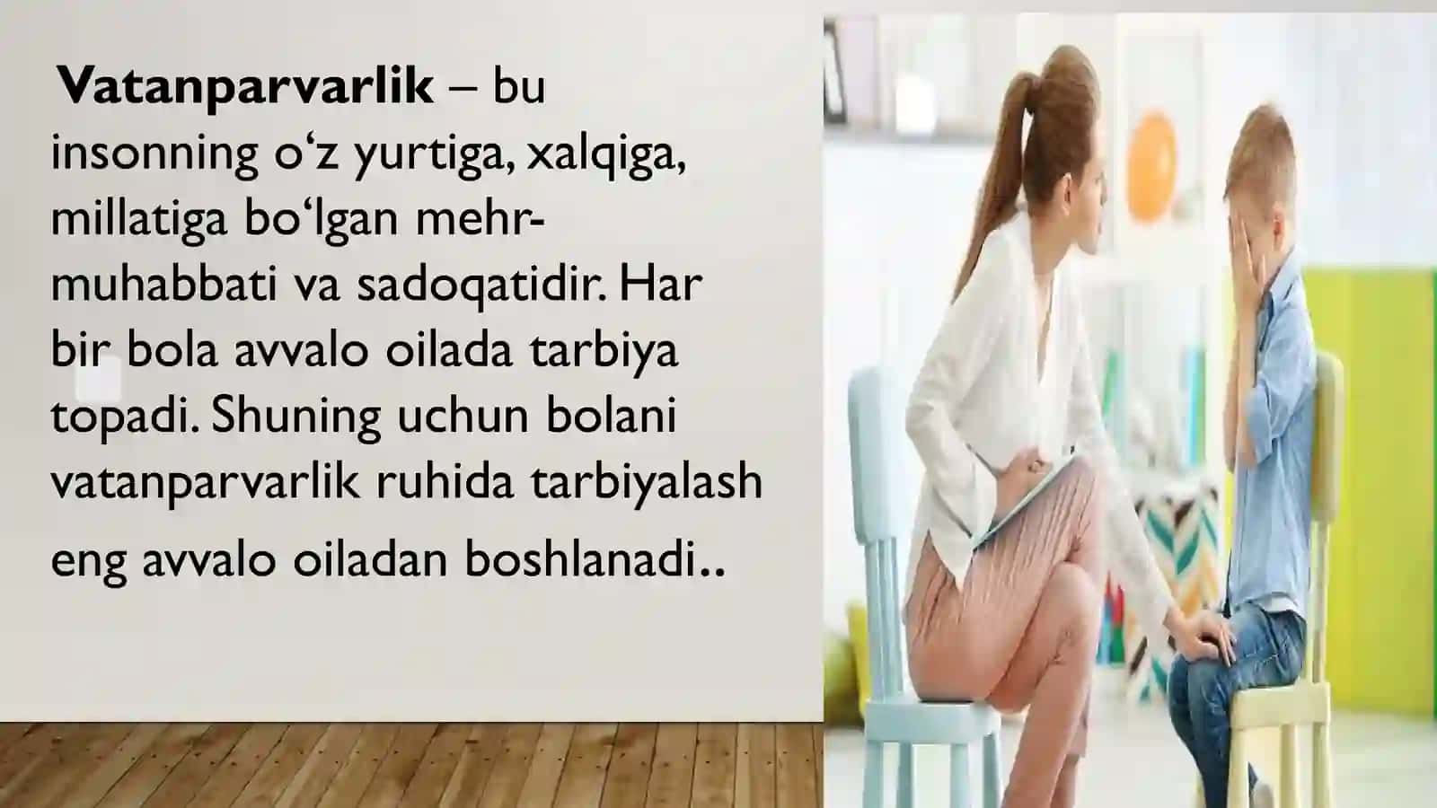 Oilada bolalarni vatanparvarlik ruhida tarbiyalash 4