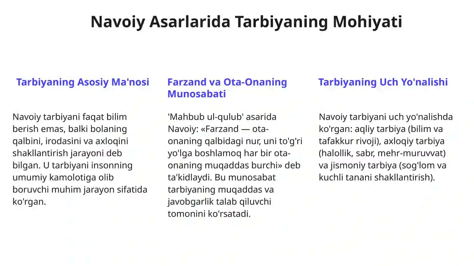 Alisher Navoiy Asarlarida Bola Tarbiyasi 4