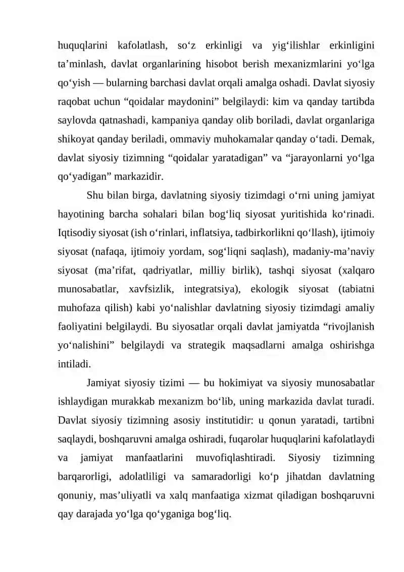 Jamiyat siyosiy tizimida davlat va jamoat birlashmalari 4