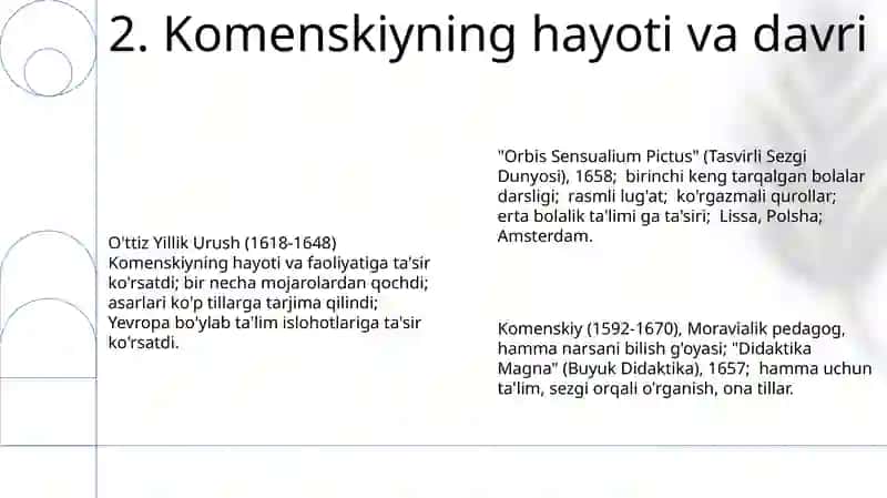 Komenskiyning pedagogik tizimi 4