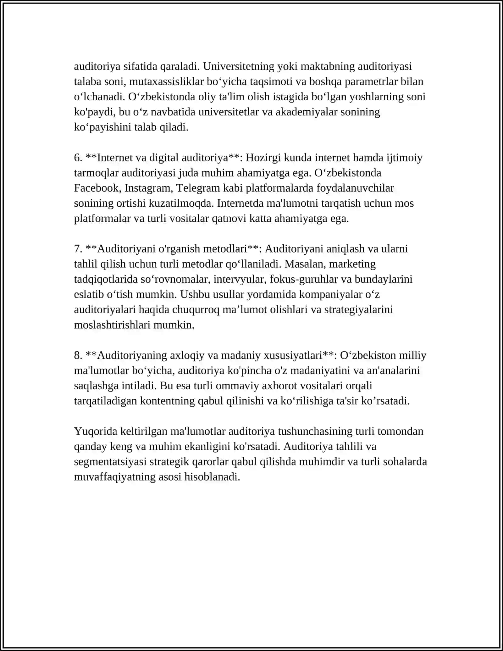 MEDIANING AUDITORIYAGA TASIRI 4