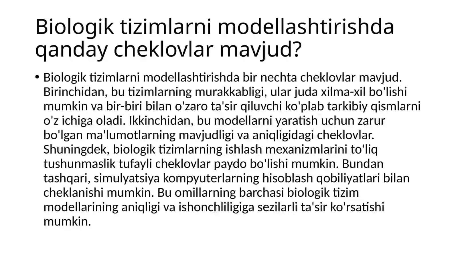 Matematik modellashtirish usullari 4