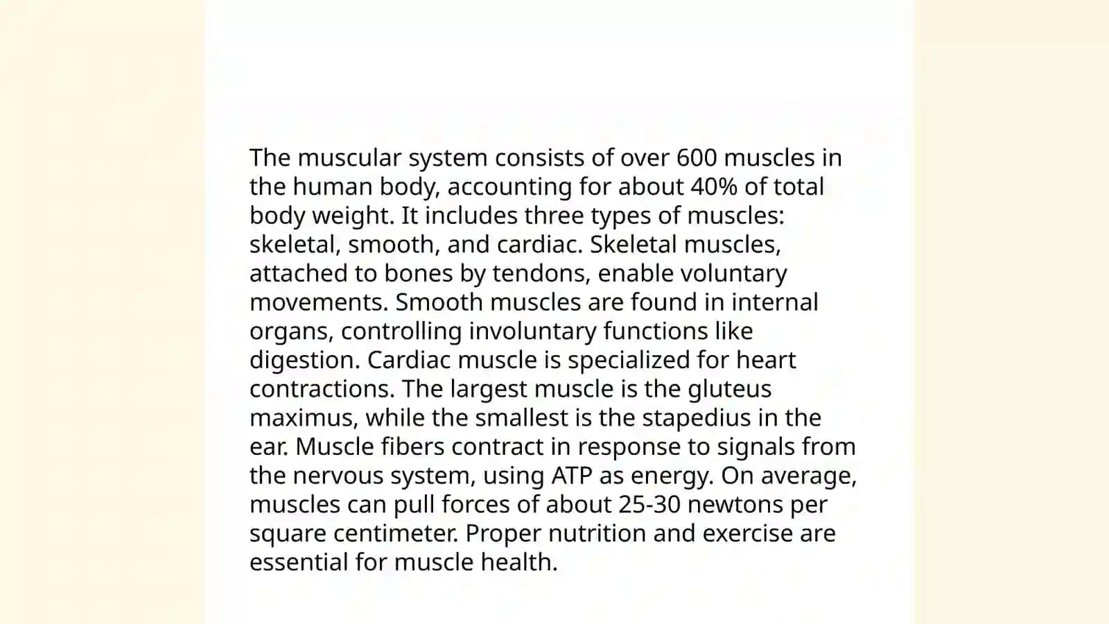 Presentation: Human body 4
