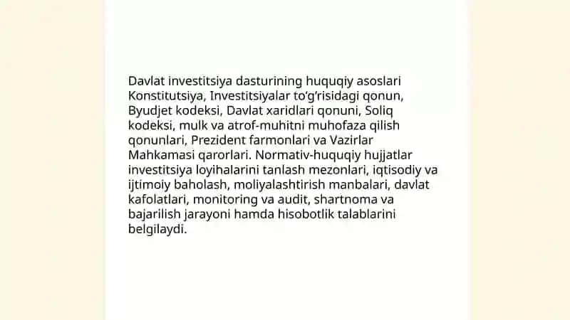 Davlat investitsiya dasturi 4