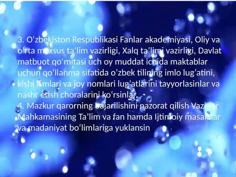 Õzbektilining imlo qoidalari va soha egalari 4
