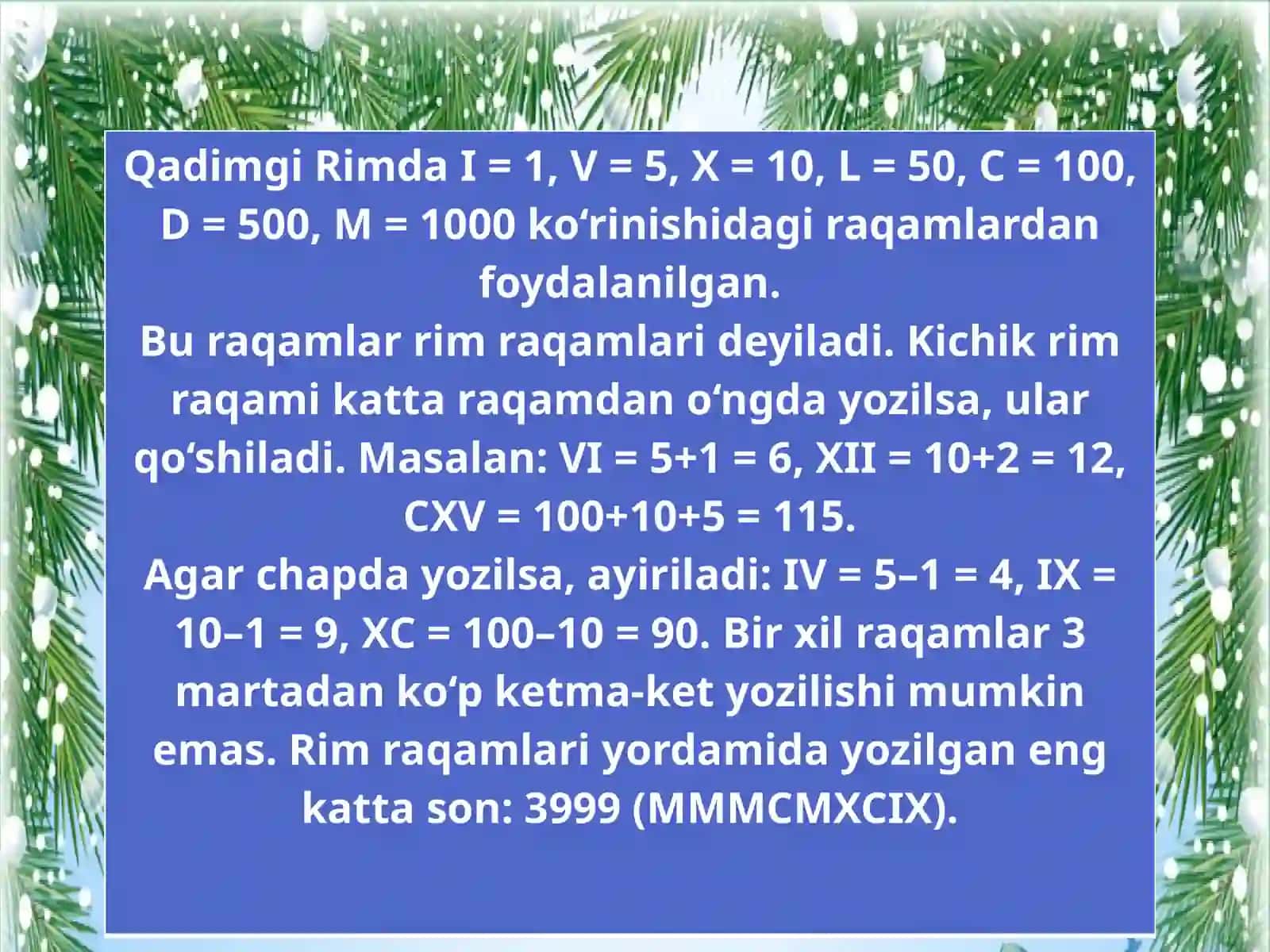 Matematika Fanidan Taqdimot 4
