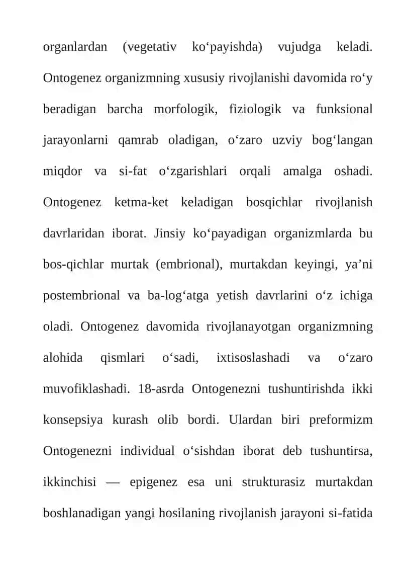 Organlar sistemasi onto-filogenezi 4