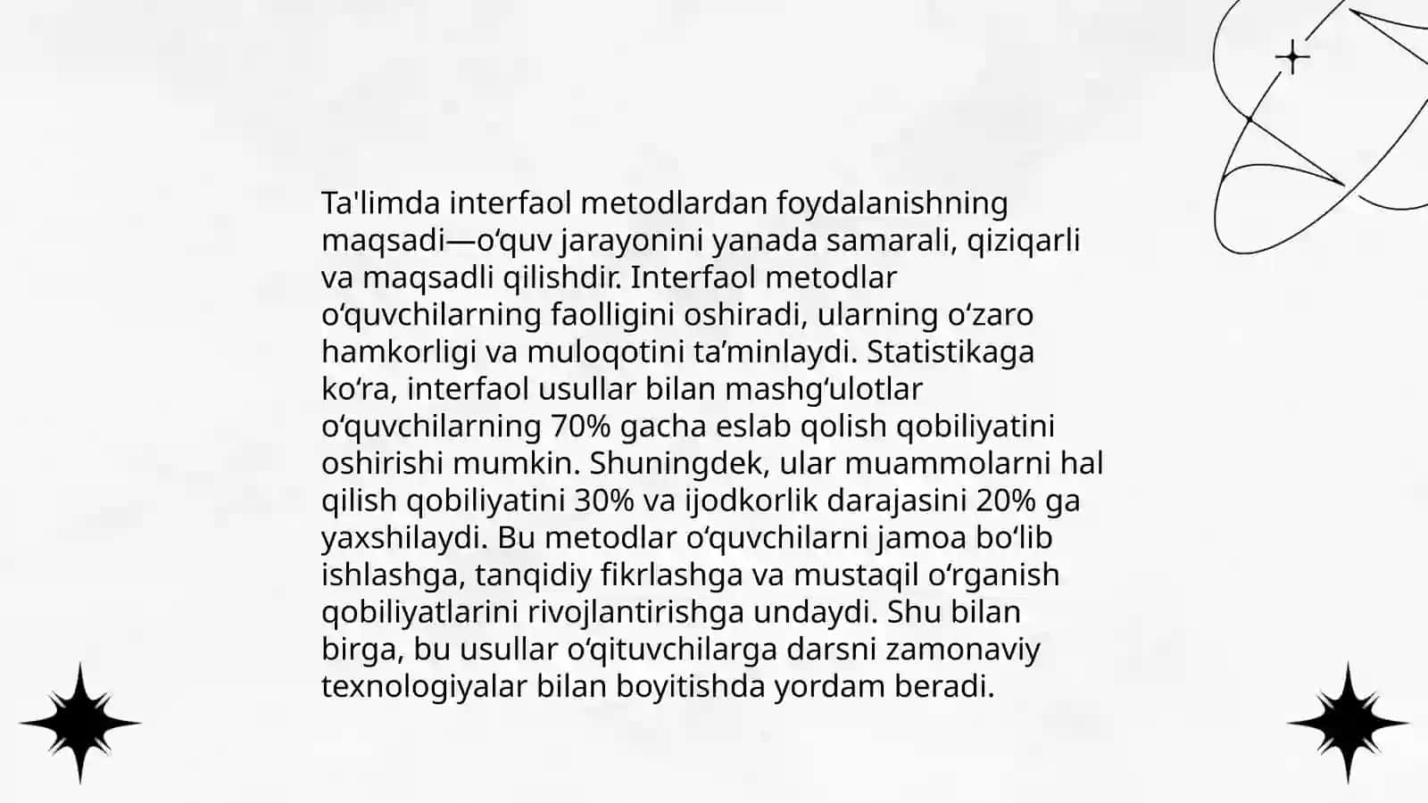 Talimda interfaol metodlarni qo'llash texnoligiyalari 4