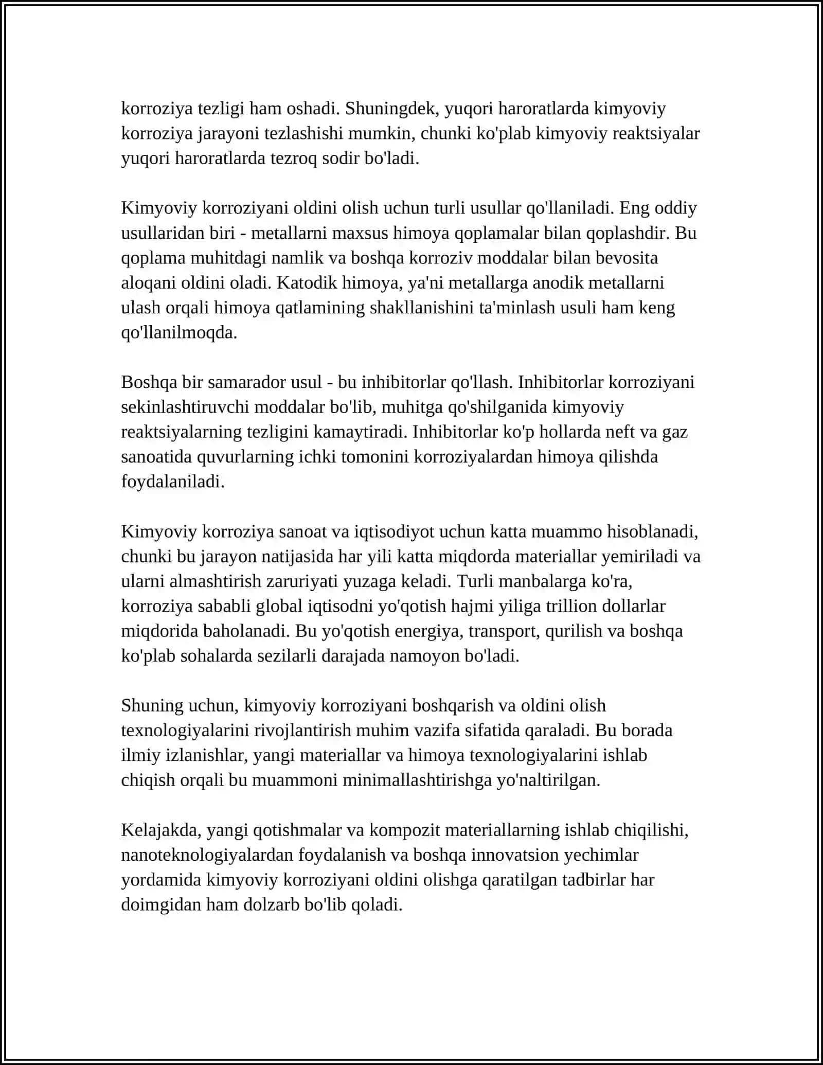 KIMYOVİY KORROZIYA HAQIDA 4