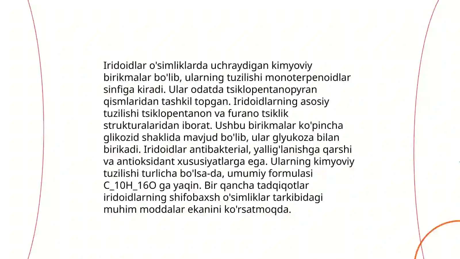 Iridoidlarning zamonaviy tasnifi 4