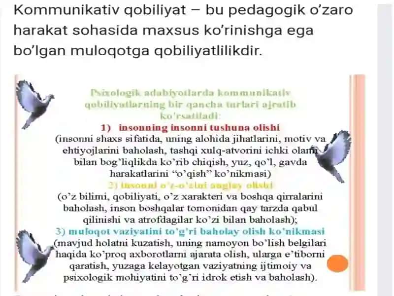 Kommunikativ malakalar va ta'sir ko'rsatish 4