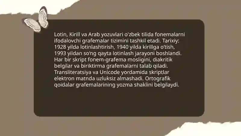 Yozuv va uning korinishlari 4