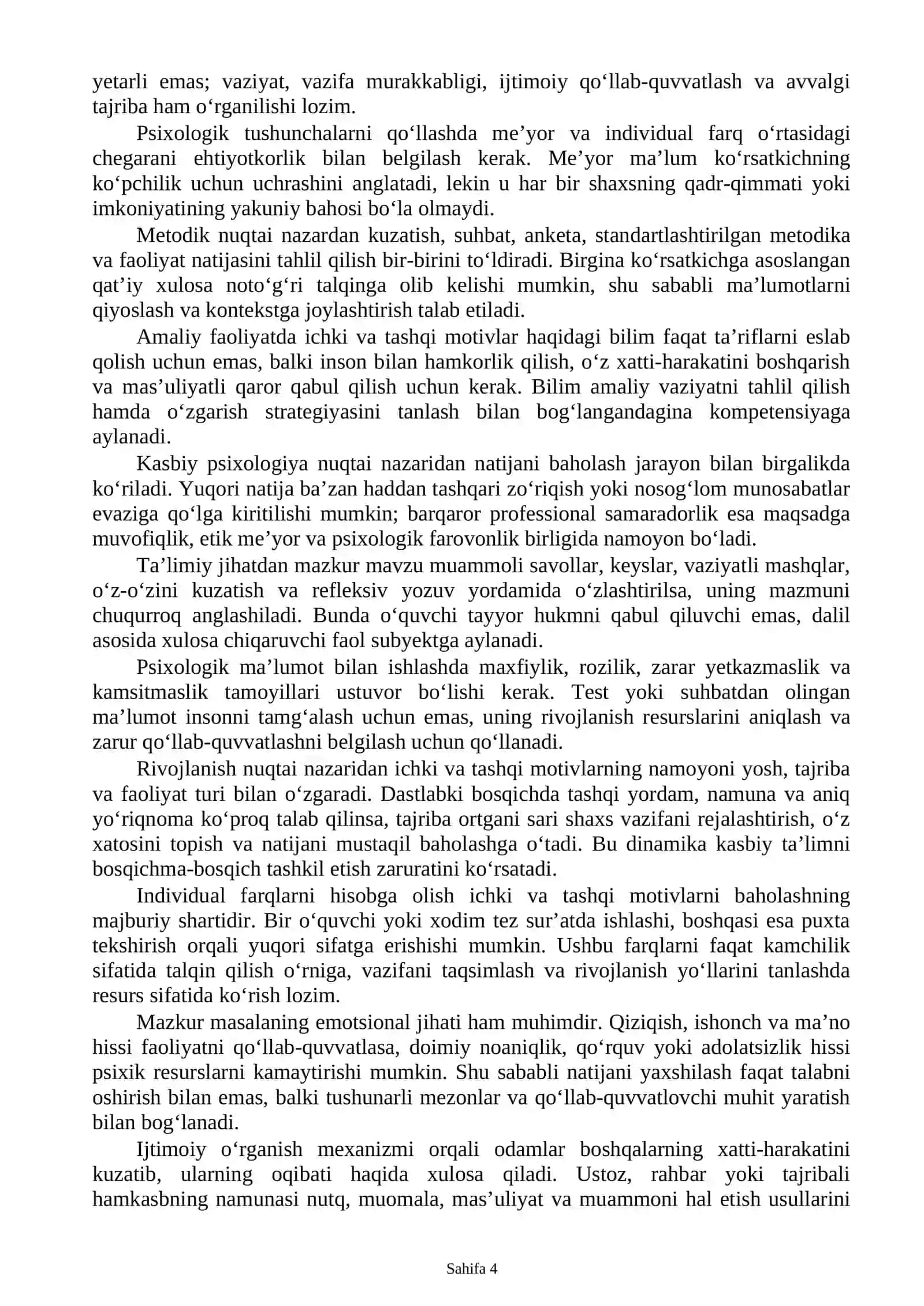 Kasb motivatsiyasi 4
