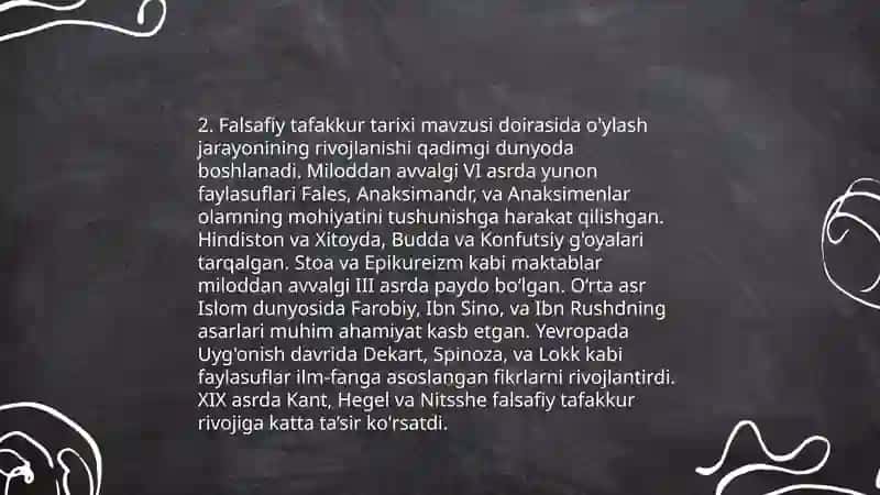 Falsafa va uning jamiyat hayotidagi oʻrni 4
