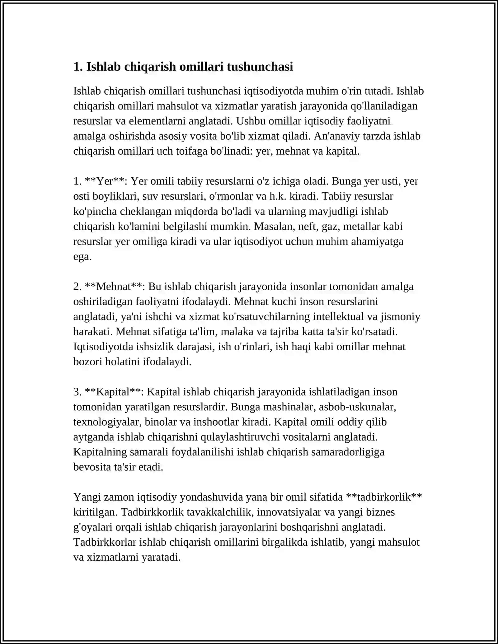 ISHLAB CHIQARISH OMILLARINING ÒZARO ALMASHUVI 4