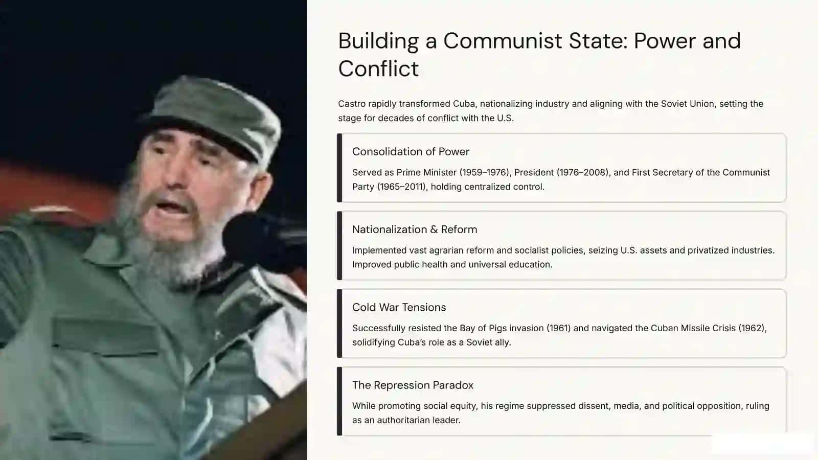 FIDEL CASTRO: The Revolutionary Leader of Cuba 4