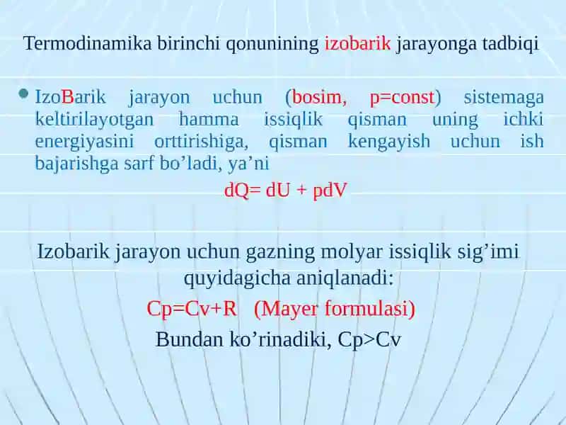 Termodinamika qonunlari va ularning tadbiqini o’rganish. 4