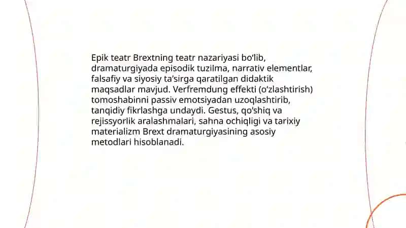 Brext dramaturgiyasi 4