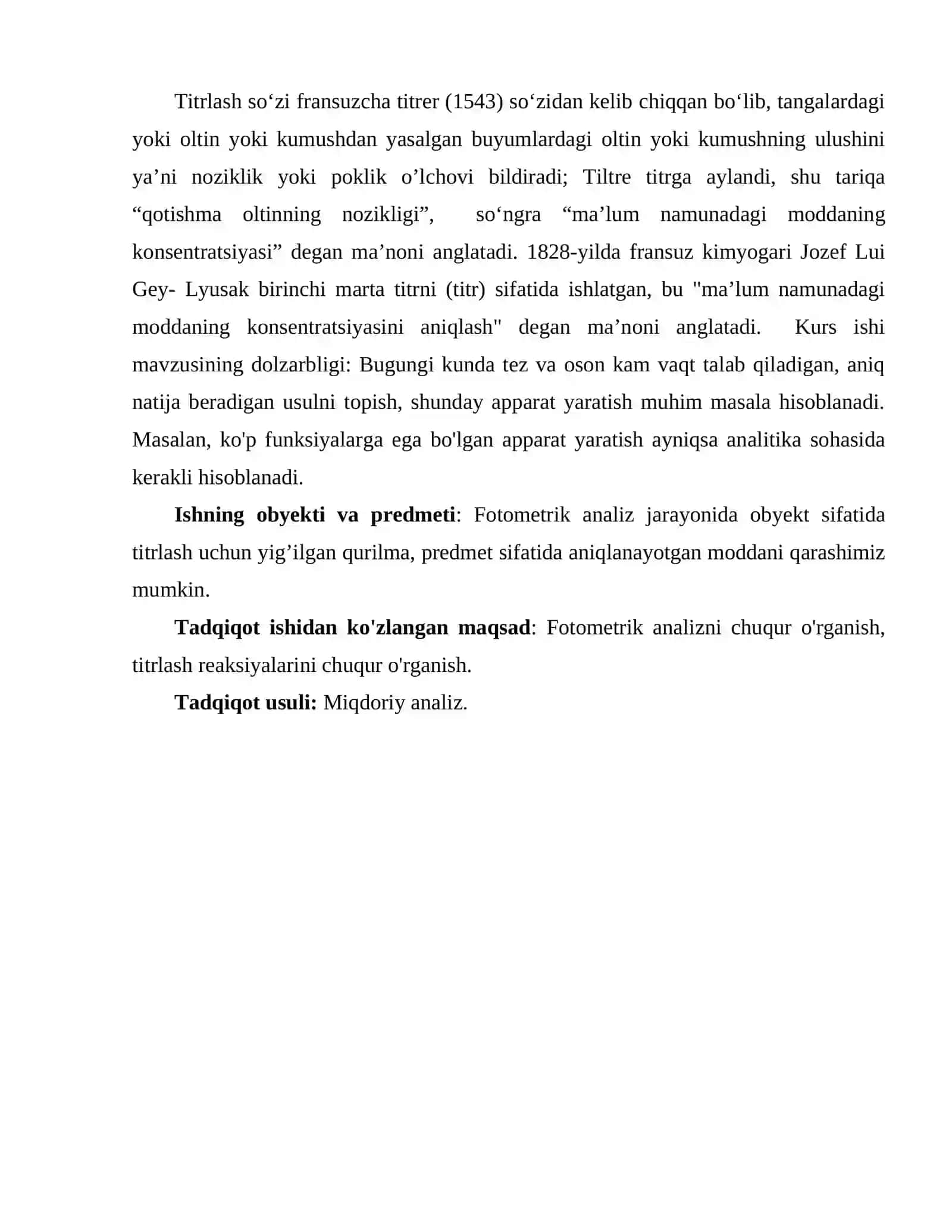 Fotometrik Titrlash Kursi 4