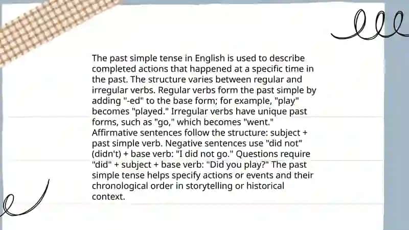 Past simple and past simple continuous 4