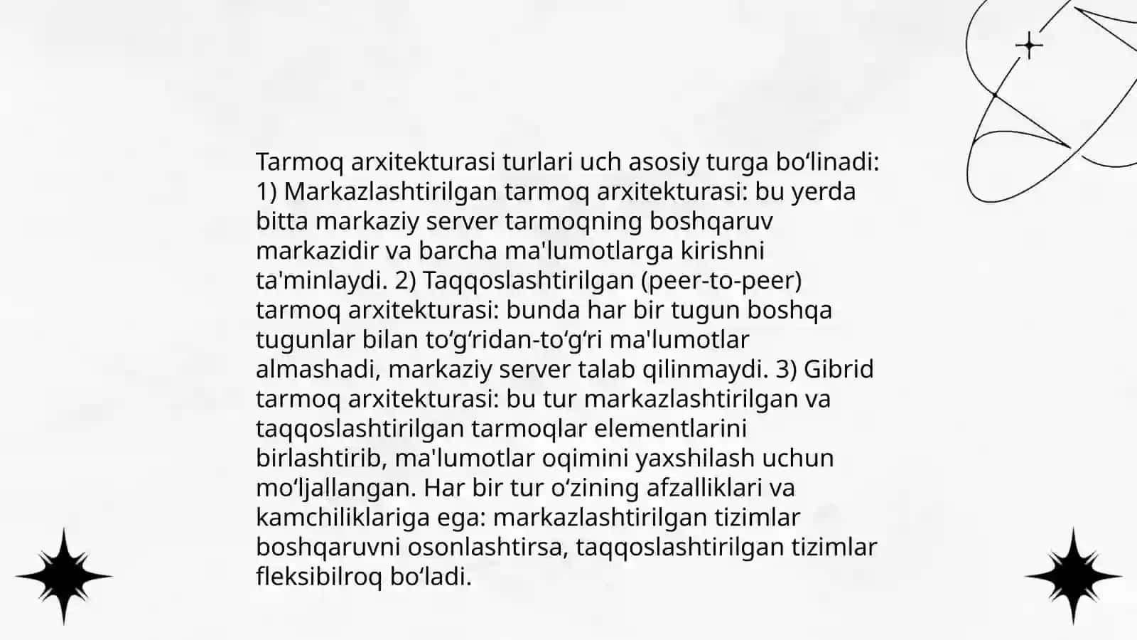 Kompyuter tarmoqlari: ta'rifi va ahamiyati 4